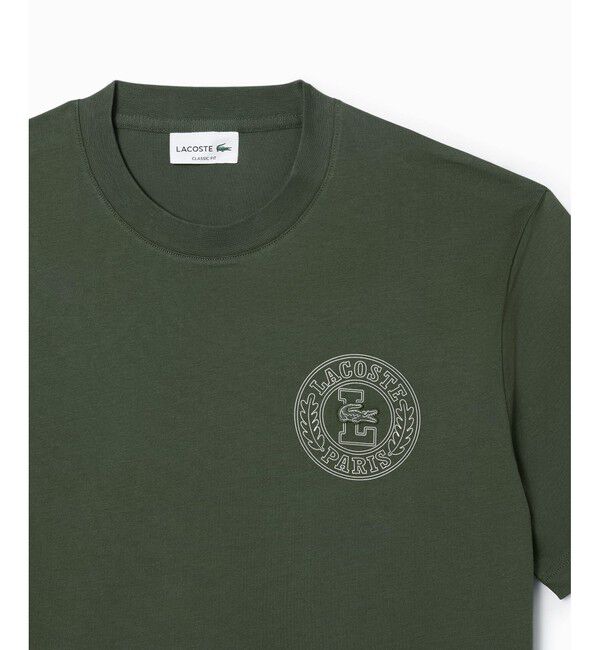 LACOSTE「ローレルサークルグラフィック半袖Tシャツ」|Tシャツ・カットソー|