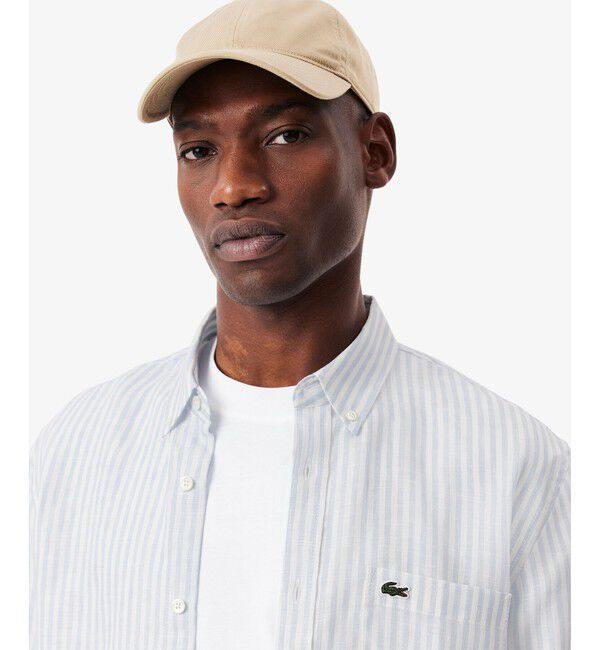 LACOSTE「リネンストライプシャツ」|シャツ・ブラウス|