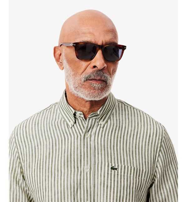 LACOSTE「リネンストライプシャツ」|シャツ・ブラウス|