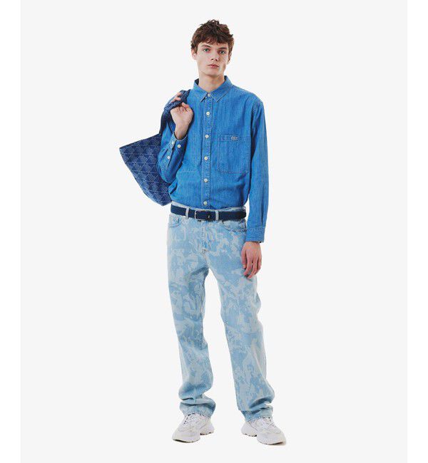 LACOSTE「ヘザーカラーストレッチメッシュベルト」|ベルト|