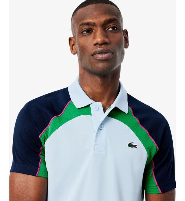 LACOSTE「配色パネルテニスポロシャツ」|ポロシャツ|