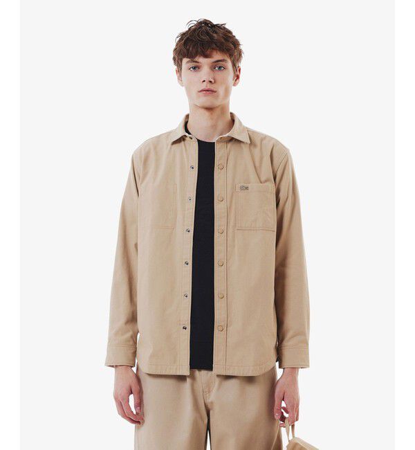 LACOSTE「カラーリバーシブルボタンダウンシャツ」|シャツ・ブラウス|ベージュ