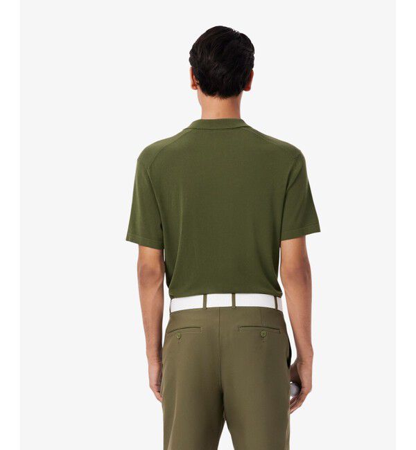 LACOSTE「レーヨン混 ワントーンゴルフポロニット」|ポロシャツ|