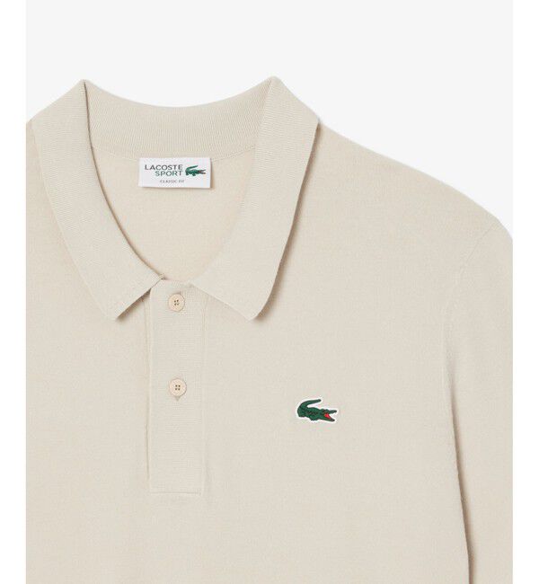 LACOSTE「レーヨン混 ワントーンゴルフポロニット」|ポロシャツ|
