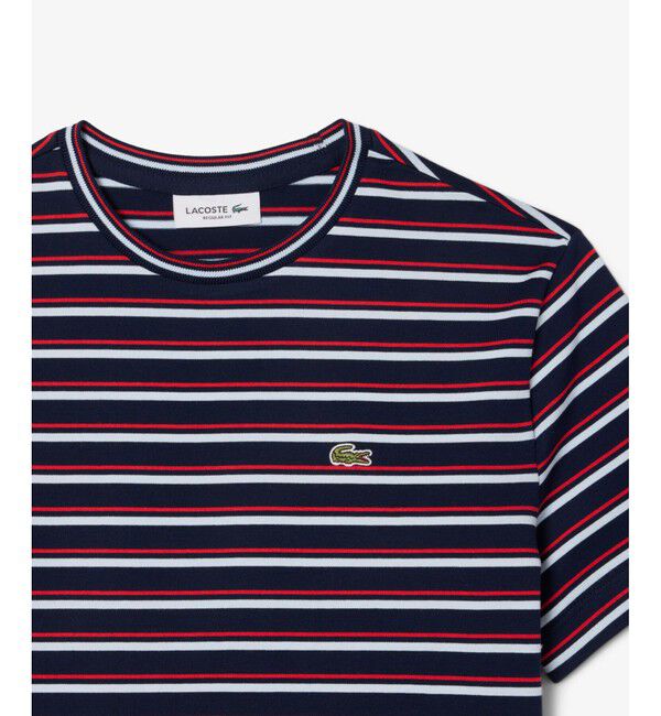 LACOSTE「エッセンシャルボーダー半袖Tシャツ」|Tシャツ・カットソー|