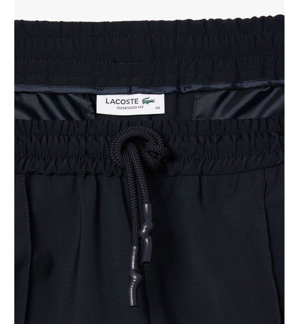 LACOSTE「センタークリースステッチ ウールブレンド テーパードトラックパンツ」|その他|