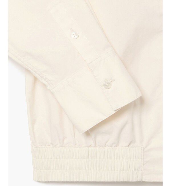 LACOSTE「クロップド丈 ウエストシャーリングシャツ ショートブルゾン」|シャツ・ブラウス|