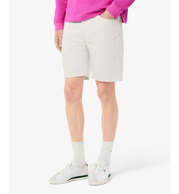 LACOSTE「ライトウォッシュドデニムショーツ」|その他|ホワイト