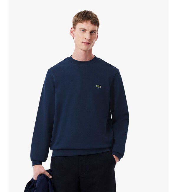 LACOSTE「エッセンシャルクルーネックスウェット」|スウェット・ジャージ|ネイビー
