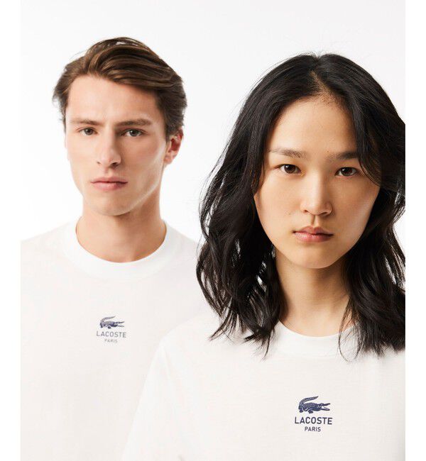 LACOSTE「スモールパリロゴクルーネックTシャツ」|Tシャツ・カットソー|
