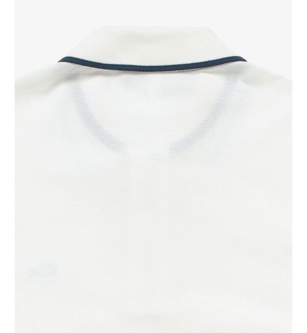 LACOSTE「スリーブネームパッチ 配色ライン鹿の子地ポロシャツ」|ポロシャツ|