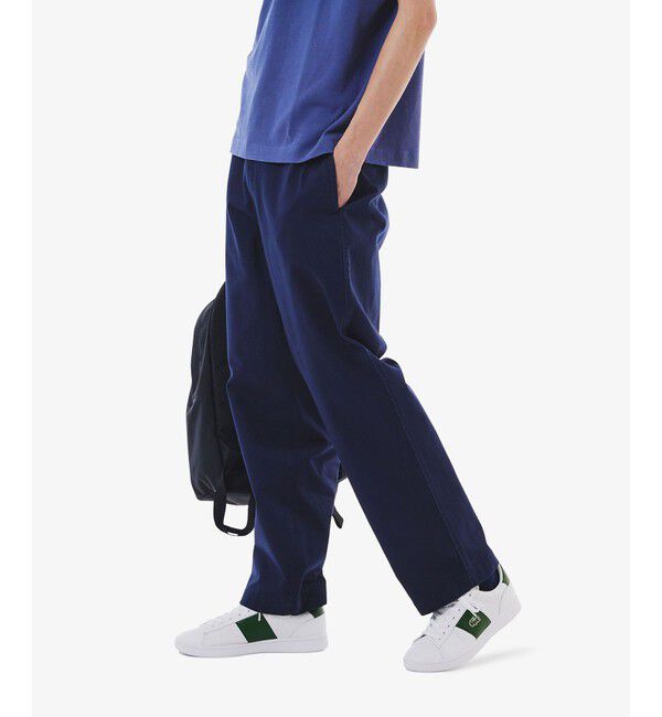 LACOSTE「イージーワイドチノパンツ / ワイドパンツ」|チノ|ネイビー