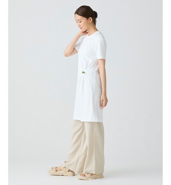LACOSTE「ワニロゴプリーツTシャツドレス  /ワンピース」|ワンピース|