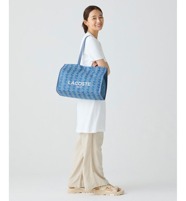 LACOSTE「ワニロゴプリーツTシャツドレス  /ワンピース」|ワンピース|