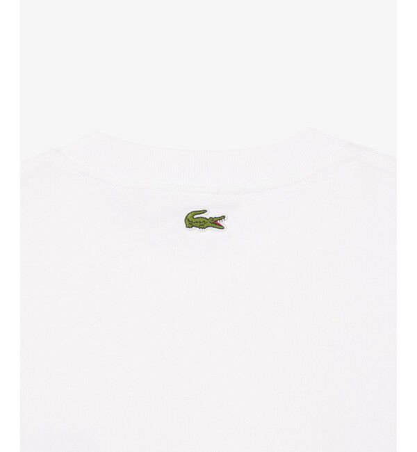 LACOSTE「テキスタイルパッチヘビーウェイトTシャツ」|Tシャツ・カットソー|