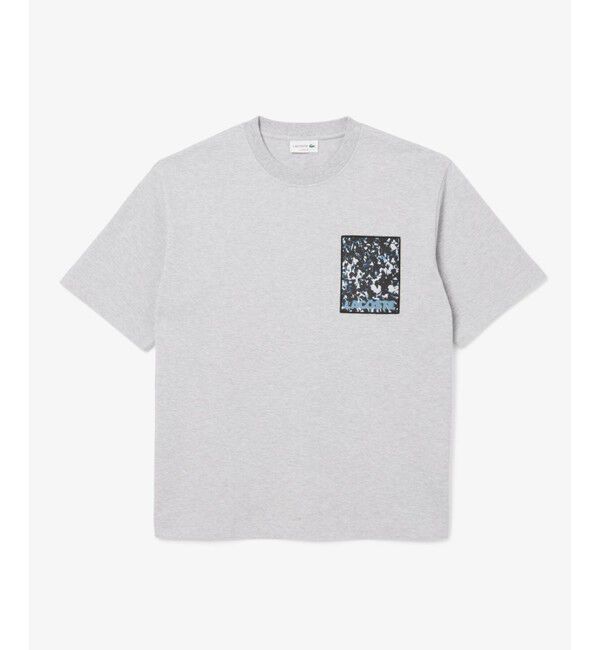 LACOSTE「テキスタイルパッチヘビーウェイトTシャツ」|Tシャツ・カットソー|