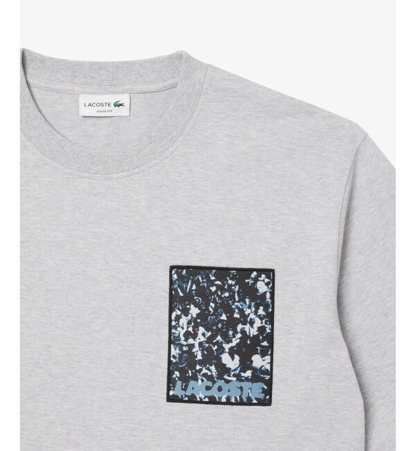 LACOSTE「テキスタイルパッチヘビーウェイトTシャツ」|Tシャツ・カットソー|
