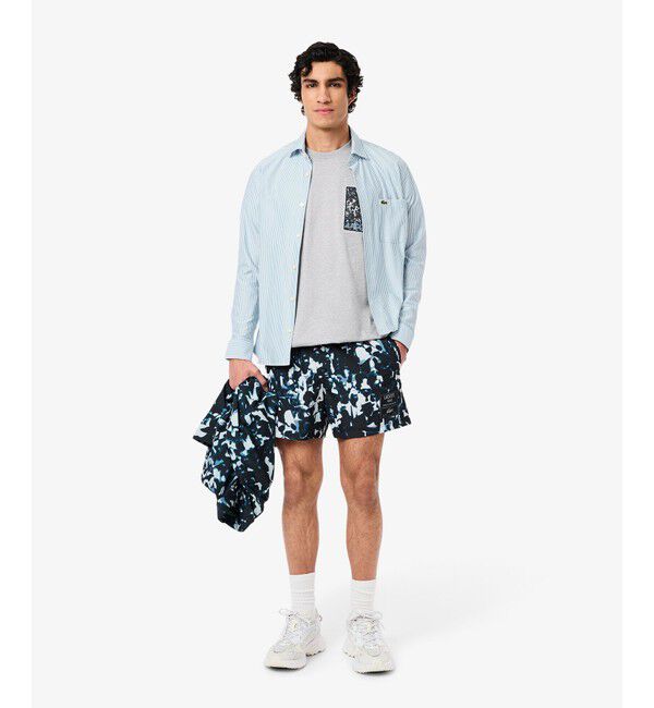 LACOSTE「テキスタイルパッチヘビーウェイトTシャツ」|Tシャツ・カットソー|