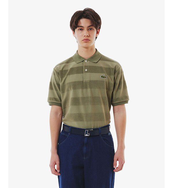 LACOSTE「イニシャルバックルレザーベルト」|ベルト|