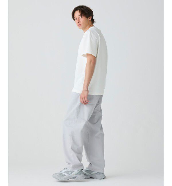 LACOSTE「配色ラインドリブネック鹿の子地 半袖Tシャツ」|Tシャツ・カットソー|