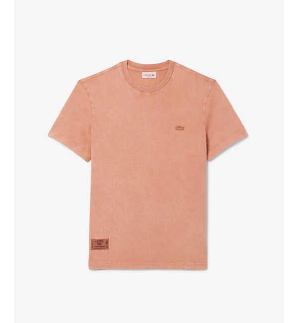 LACOSTE「ウォッシュエフェクトTシャツ」|Tシャツ・カットソー|ブラウン
