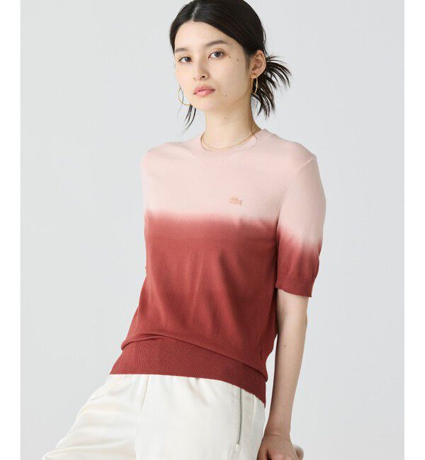 LACOSTE「グラデーションニットTシャツ」|ニット・セーター|
