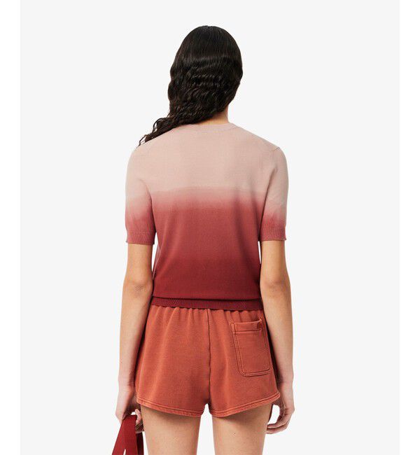 LACOSTE「グラデーションニットTシャツ」|ニット・セーター|