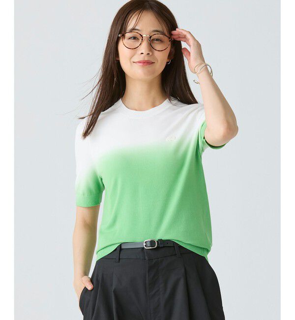 LACOSTE「グラデーションニットTシャツ」|ニット・セーター|