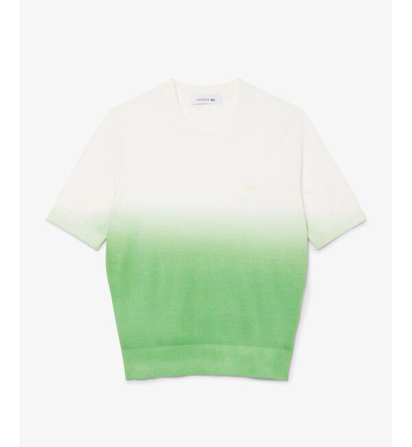 LACOSTE「グラデーションニットTシャツ」|ニット・セーター|
