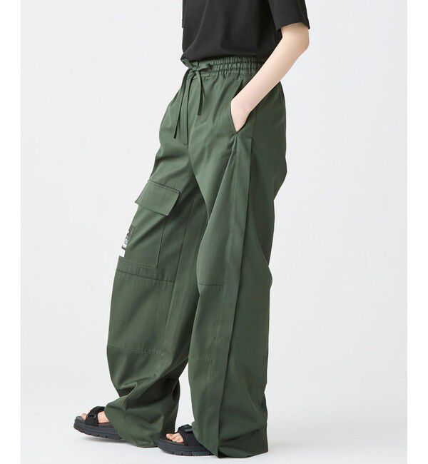LACOSTE「アシンメトリー ワイドストレート カーゴポケットパンツ」|サルエル|