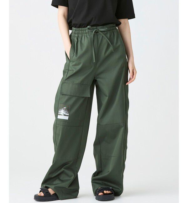 LACOSTE「アシンメトリー ワイドストレート カーゴポケットパンツ」|サルエル|