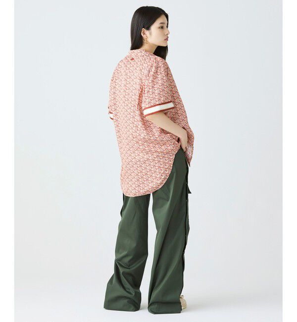 LACOSTE「アシンメトリー ワイドストレート カーゴポケットパンツ」|サルエル|