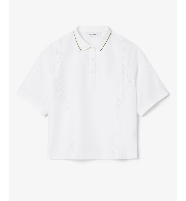 LACOSTE「レーザーカットホールテクニカルポロシャツ」|シャツ・ブラウス|