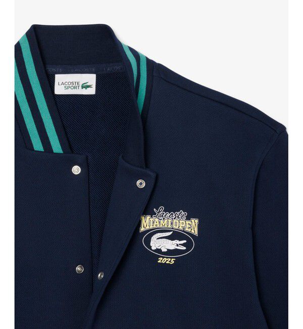 LACOSTE「2025マイアミオープンスウェットジャケット」|ブルゾン・スタジャン|