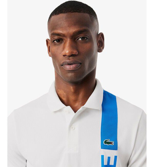 LACOSTE「アシンメトリーデザインウルトラドライポロシャツ」|ポロシャツ|