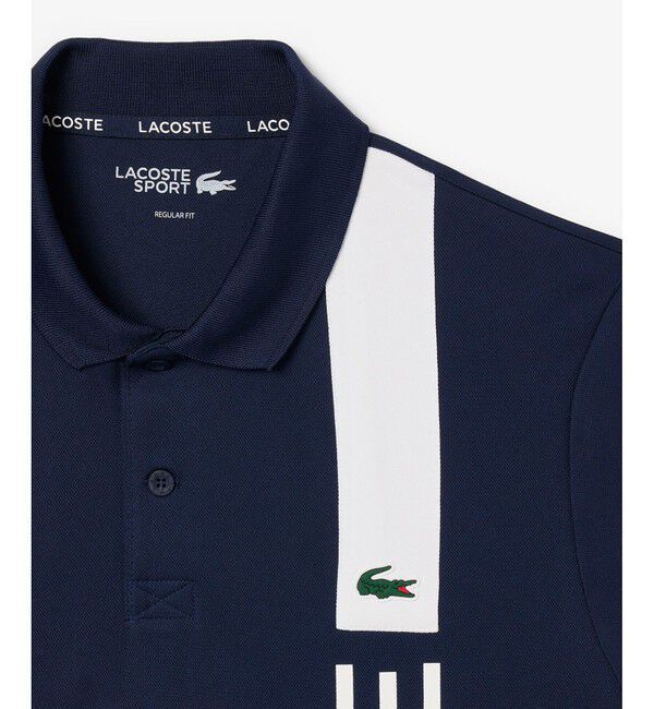 LACOSTE「アシンメトリーデザインウルトラドライポロシャツ」|ポロシャツ|