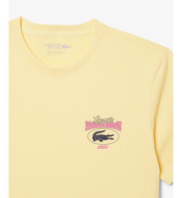 LACOSTE「2025マイアミオープンワンポイントプリントTシャツ」|Tシャツ・カットソー|