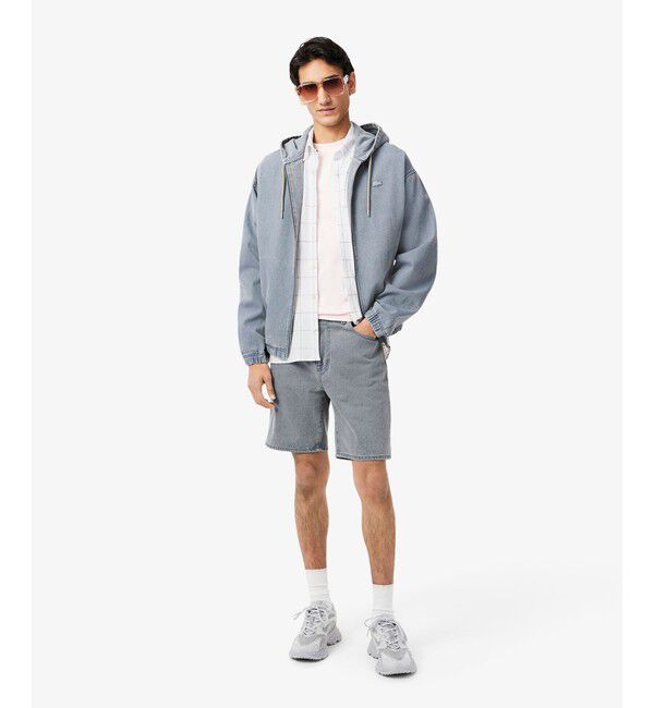 LACOSTE「ウィンドウペーンチェックジャージシャツ」|シャツ・ブラウス|