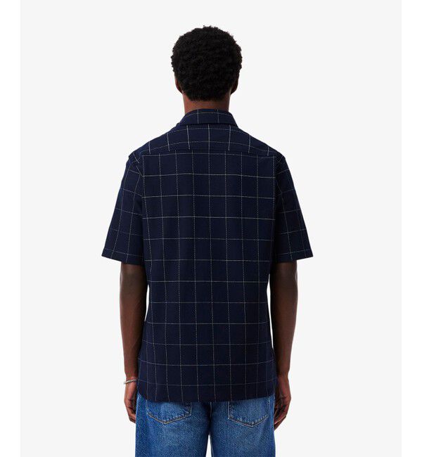 LACOSTE「ウィンドウペーンチェックジャージシャツ」|シャツ・ブラウス|