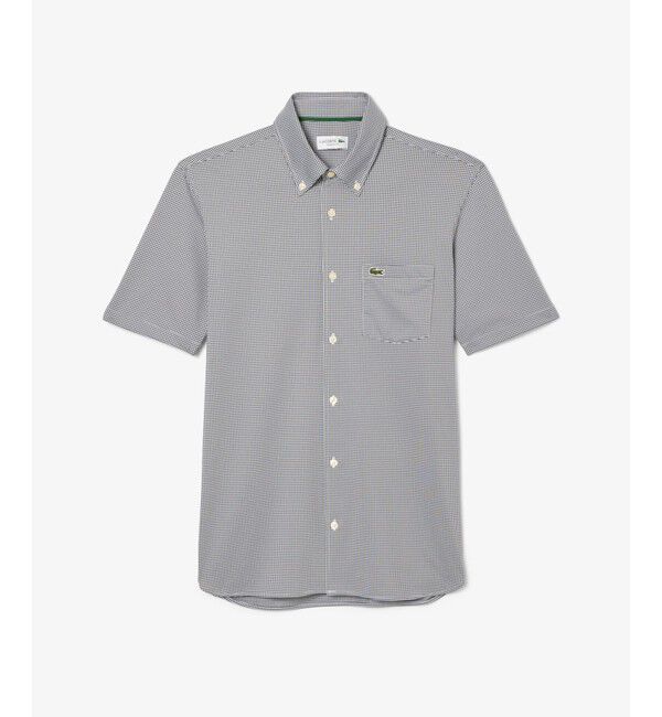 LACOSTE「マイクロチェックジャージシャツ」|シャツ・ブラウス|