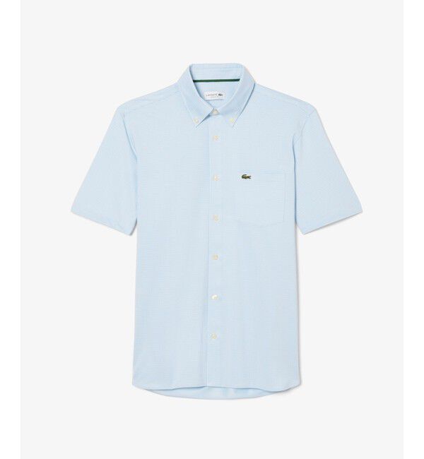 LACOSTE「マイクロチェックジャージシャツ」|シャツ・ブラウス|