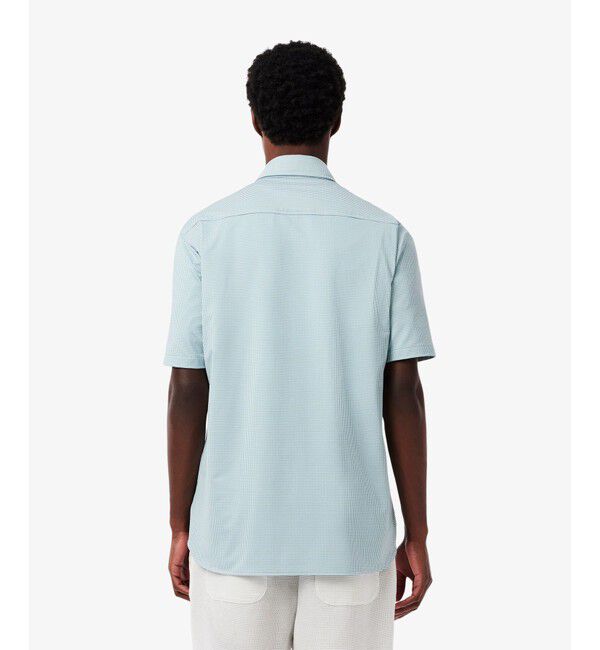 LACOSTE「マイクロチェックジャージシャツ」|シャツ・ブラウス|