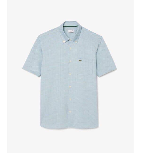 LACOSTE「マイクロチェックジャージシャツ」|シャツ・ブラウス|