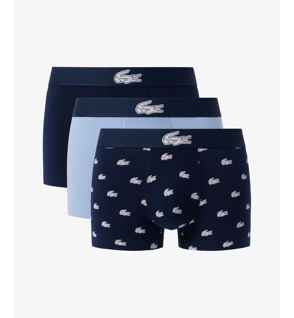 LACOSTE「３パッククロコダイルプリントトランクショーツ/ ボクサーパンツ」|インナー|