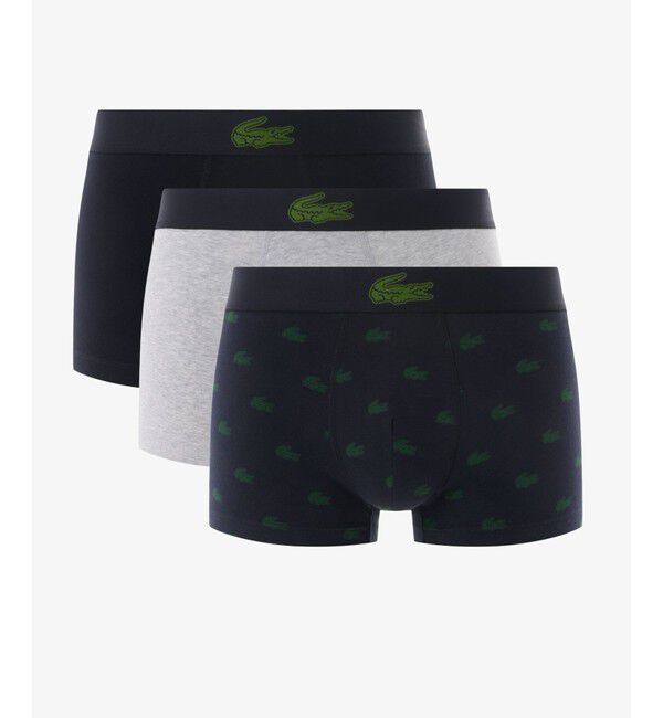 LACOSTE「３パッククロコダイルプリントトランクショーツ/ ボクサーパンツ」|インナー|
