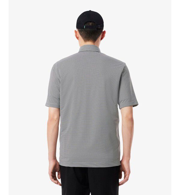 LACOSTE「消臭・速乾・UVカットマイクロチェックポロシャツ」|ポロシャツ|