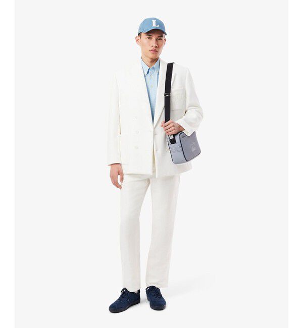 LACOSTE「消臭・速乾・UVカットマイクロチェックポロシャツ」|ポロシャツ|