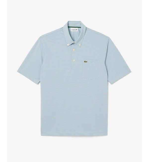 LACOSTE「消臭・速乾・UVカットマイクロチェックポロシャツ」|ポロシャツ|