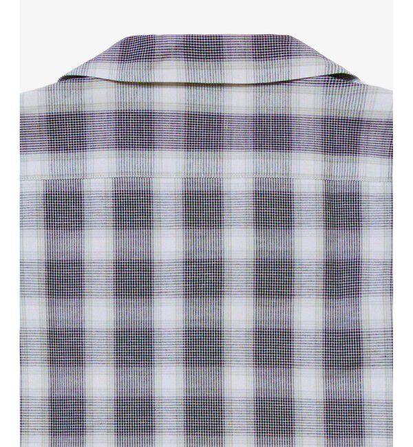 LACOSTE「リネンブレンドオープンカラーオンブレチェックシャツ」|シャツ・ブラウス|