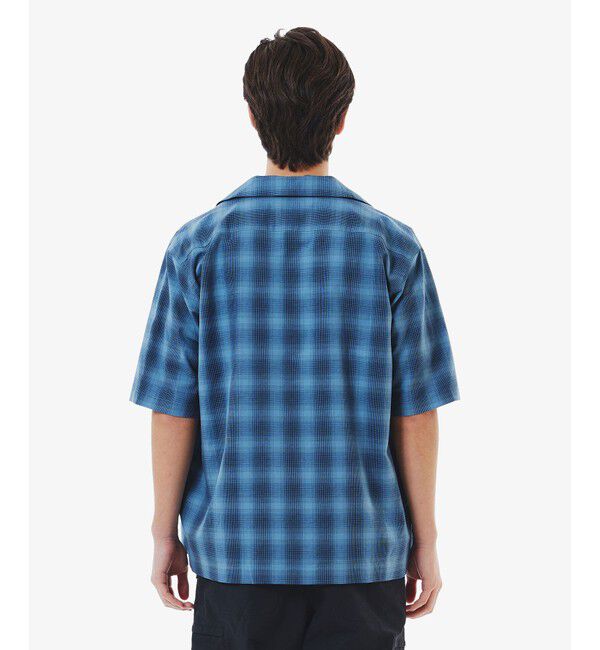 LACOSTE「リネンブレンドオープンカラーオンブレチェックシャツ」|シャツ・ブラウス|